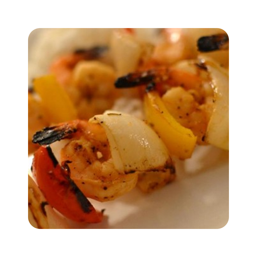 GRILLED MANGO LIME SHRIMP SKEWERS